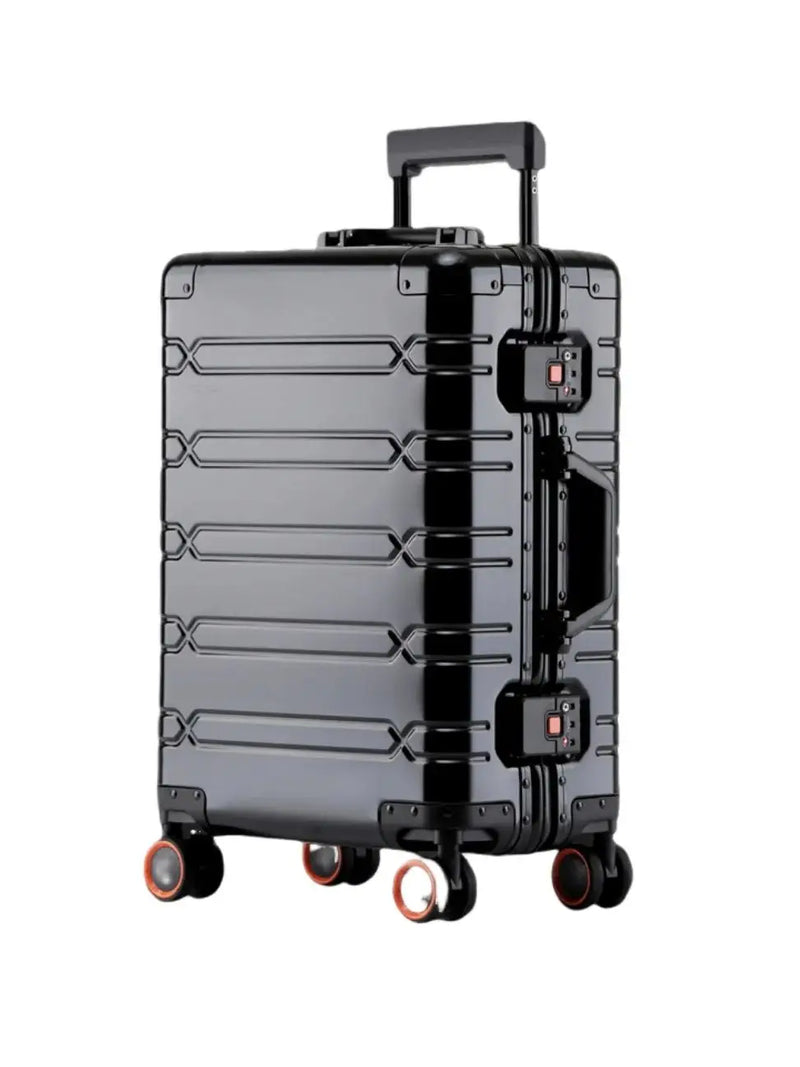 Large Capacity Aluminium Luggage Set with Carry-On & Check-In Options