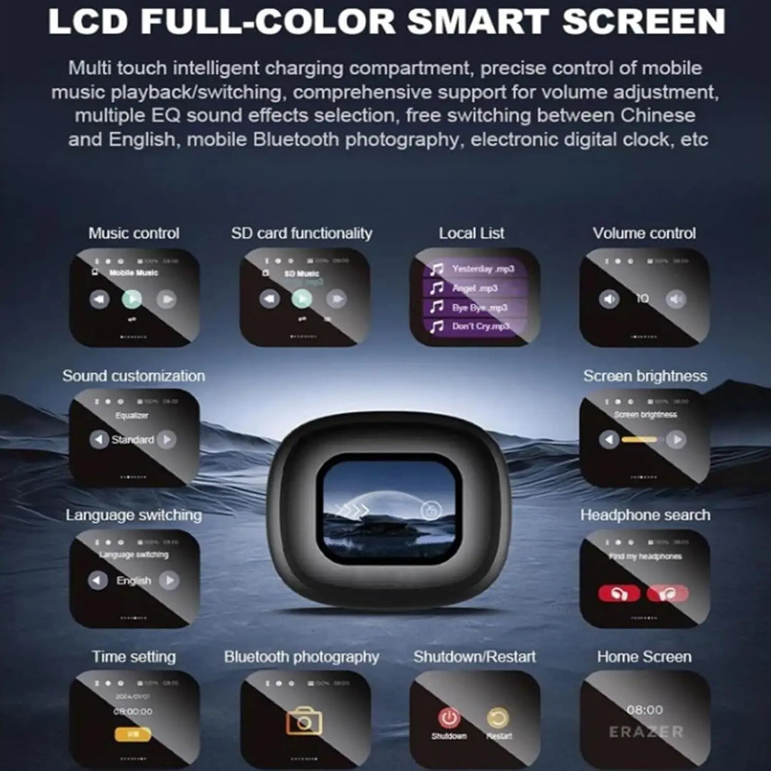 Real-Time Translation Earbuds with LCD Touch – Lexora