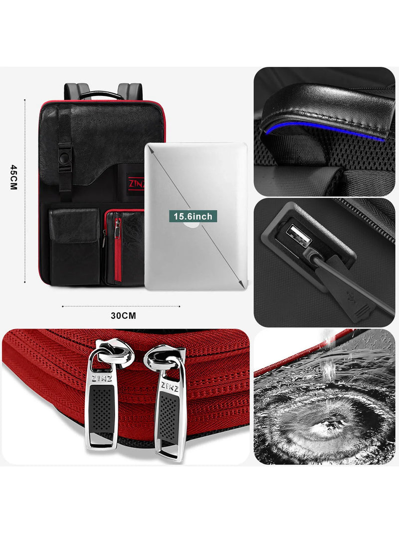 Slim Expandable Waterproof Laptop & Anti-Theft Travel Backpack