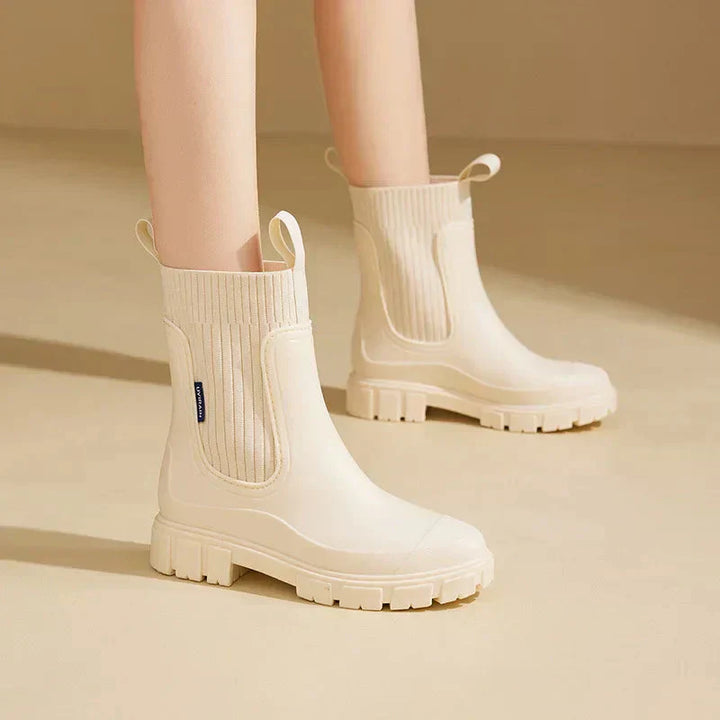 Ladies' insulated waterproof rain boots with anti-slip sole – Nalena