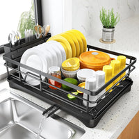 Dish Drying Rack with Drainboard & Large Cutlery Holder – Nova