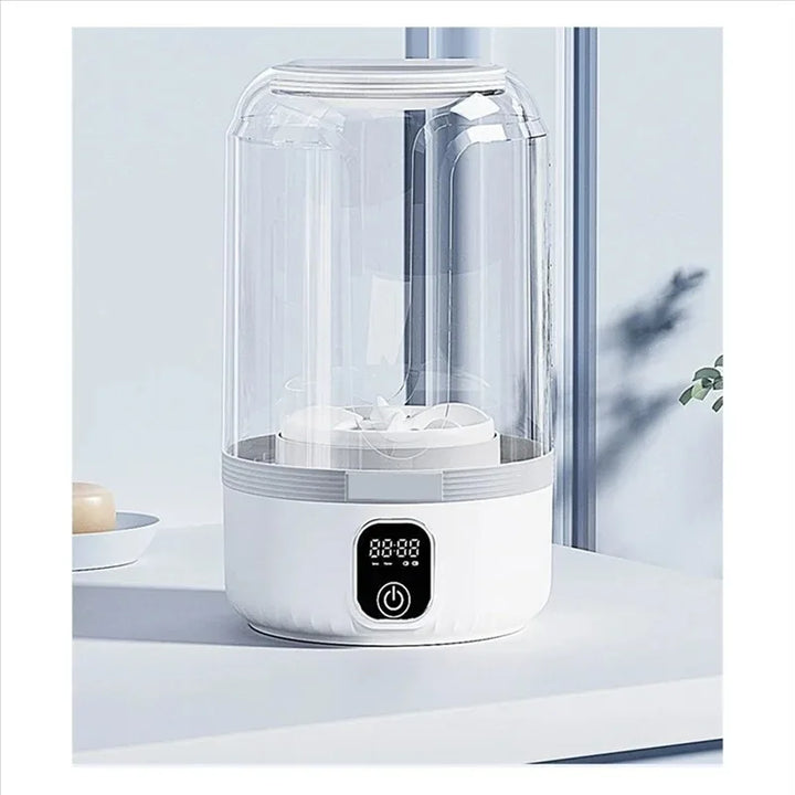 Portable Mini Washing Machine with LED Display for Travel and Small Garments