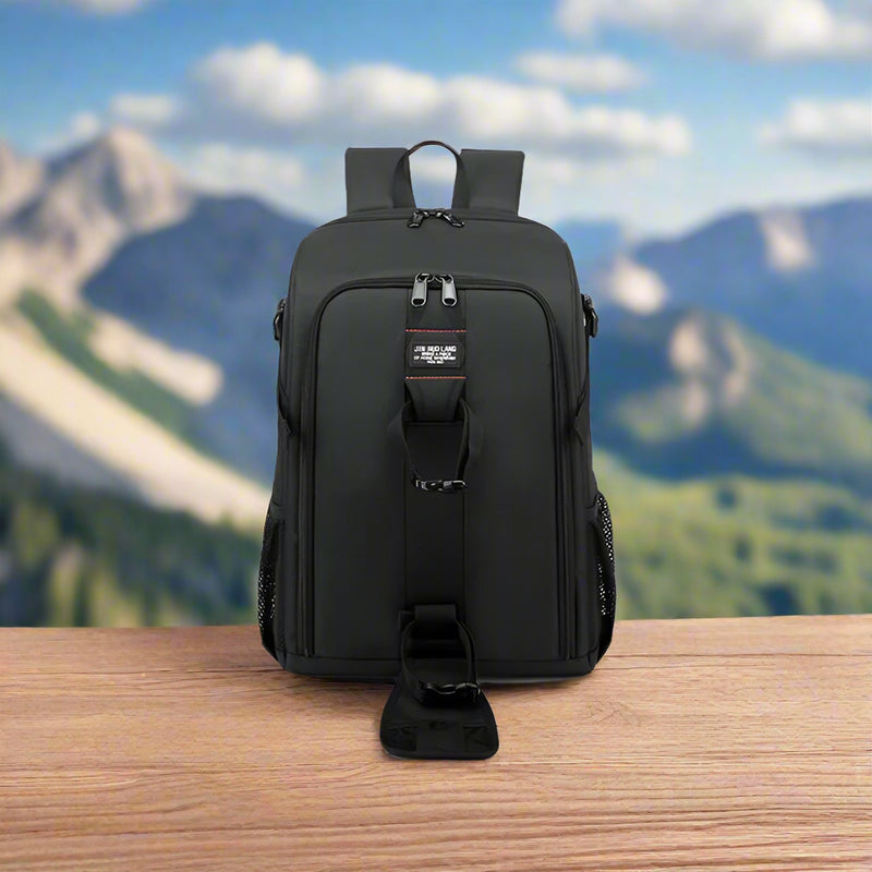 Waterproof Oxford Camera Backpack with Multi-Compartment Storage – Elric