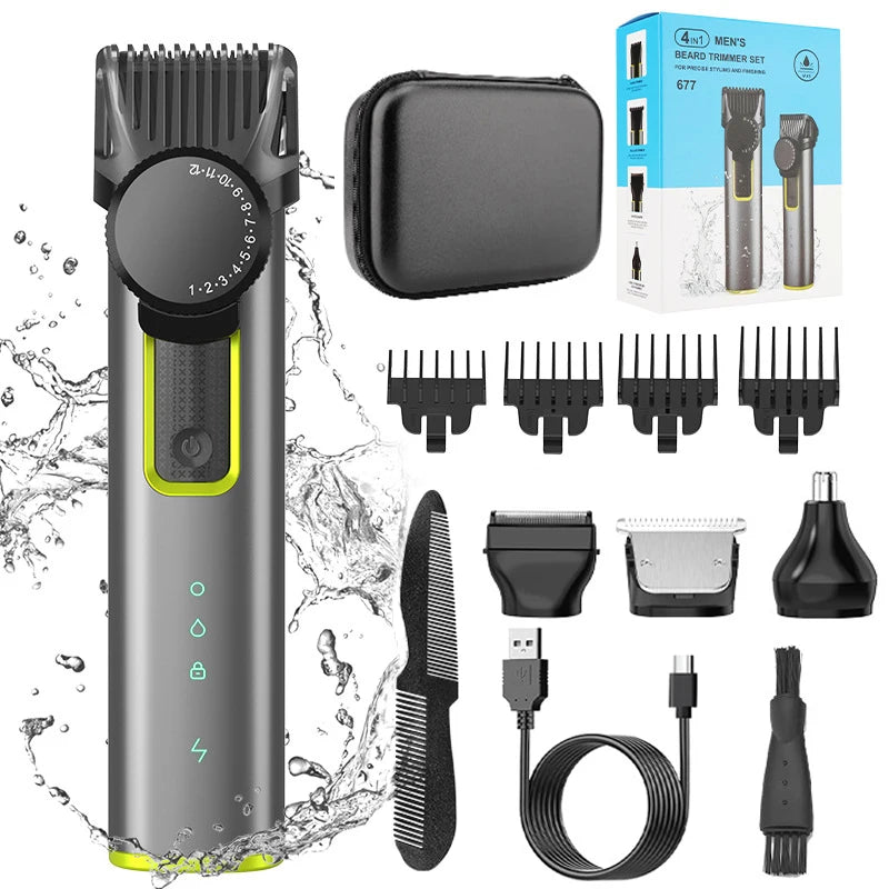 Beard Trimmer & Cordless Hair Clipper Kit – HydroTrim