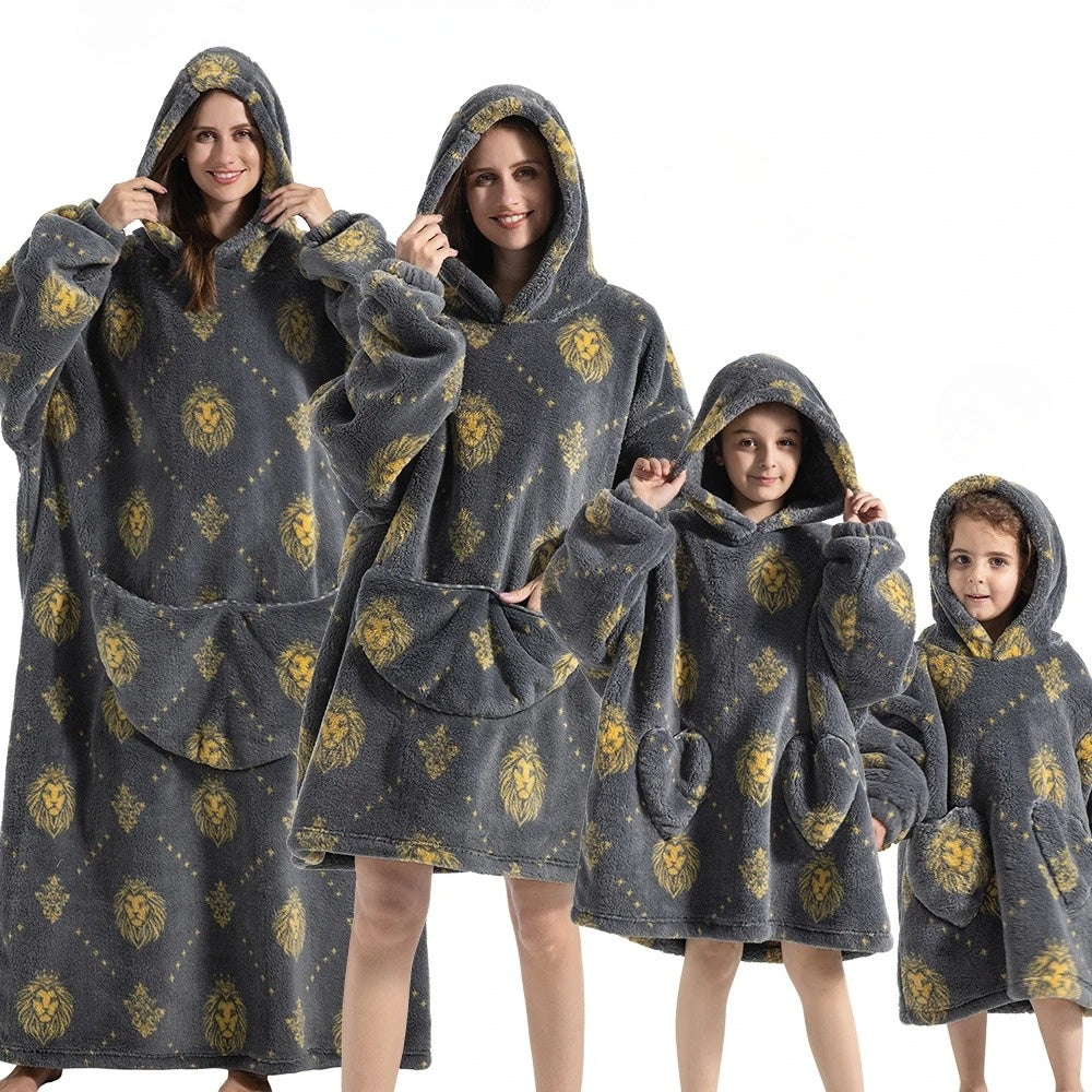 Pumpkin Hoodie Blanket for Halloween Coziness – SpookySnuggle
