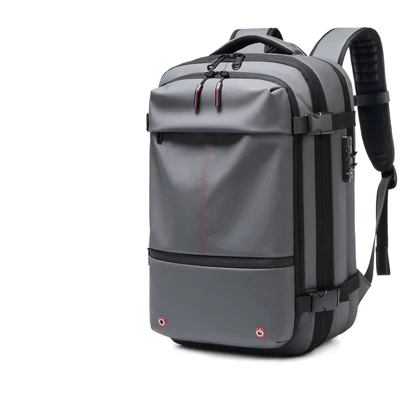 Expandable Waterproof Laptop & Vacuum Compression Travel Backpack