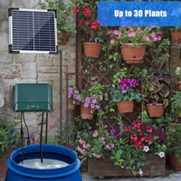 Solar Drip Irrigation System Kit Automatic Watering with 30 Modes & 7 Timers – AquaFlow