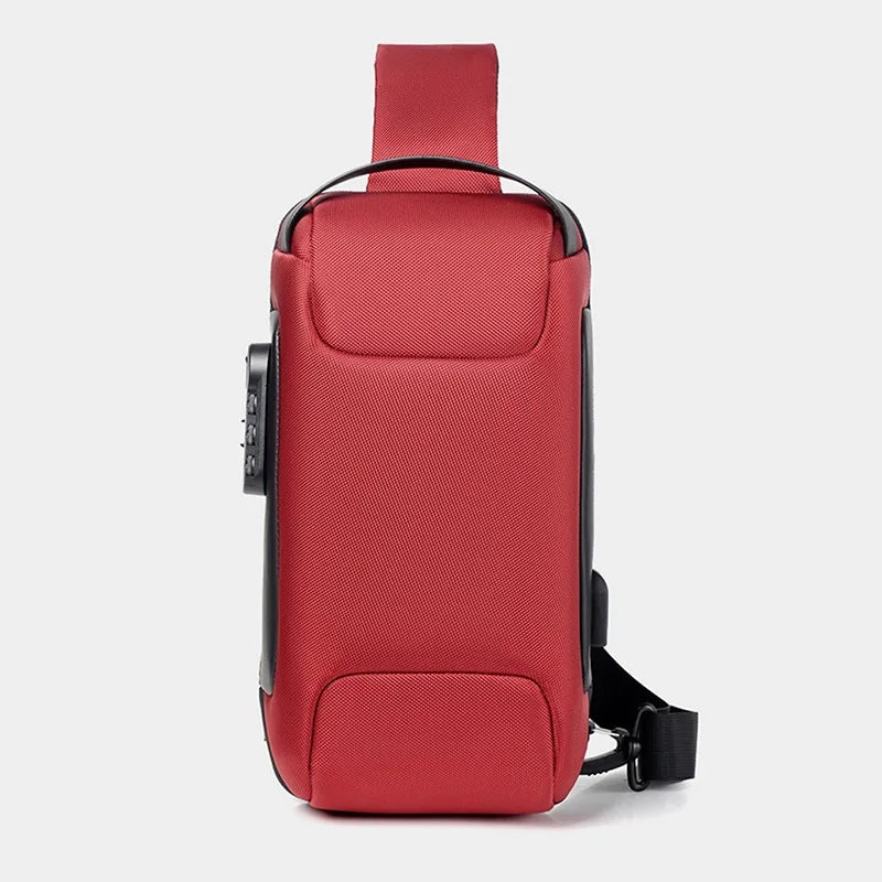 Waterproof Anti-Theft Crossbody & USB Shoulder Bag for Men