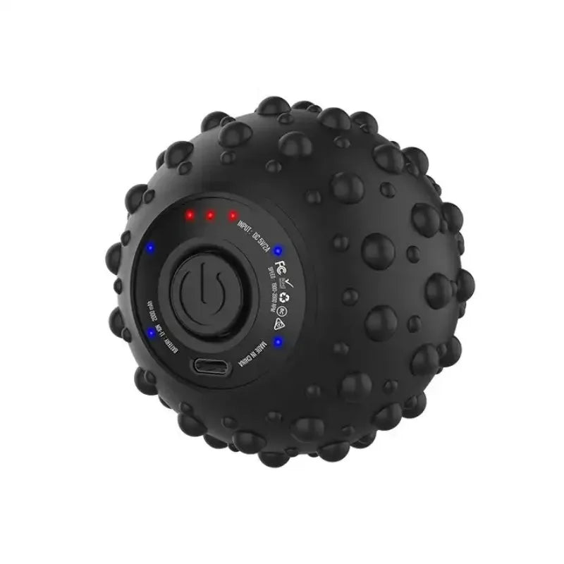 4-Speed Vibrating Massage Ball with Heat Therapy & Textured Surface – FlexiRoll