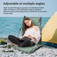 Foldable Inflatable Seat with Backrest for Outdoor Camping – Taron
