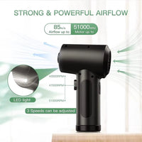 Cordless Air Duster with 51,000RPM Motor & LED Light – JetSweep