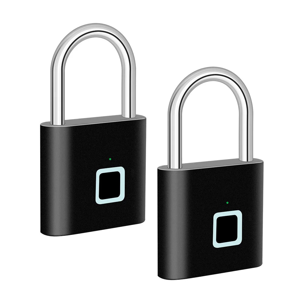 Smart Fingerprint Padlock with USB Charging & Waterproof Design – Titan
