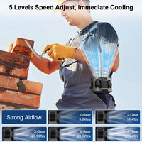 Portable Waist Clip Fan with Dual Air Outlets & 20,000mAh Battery – BreezeMate