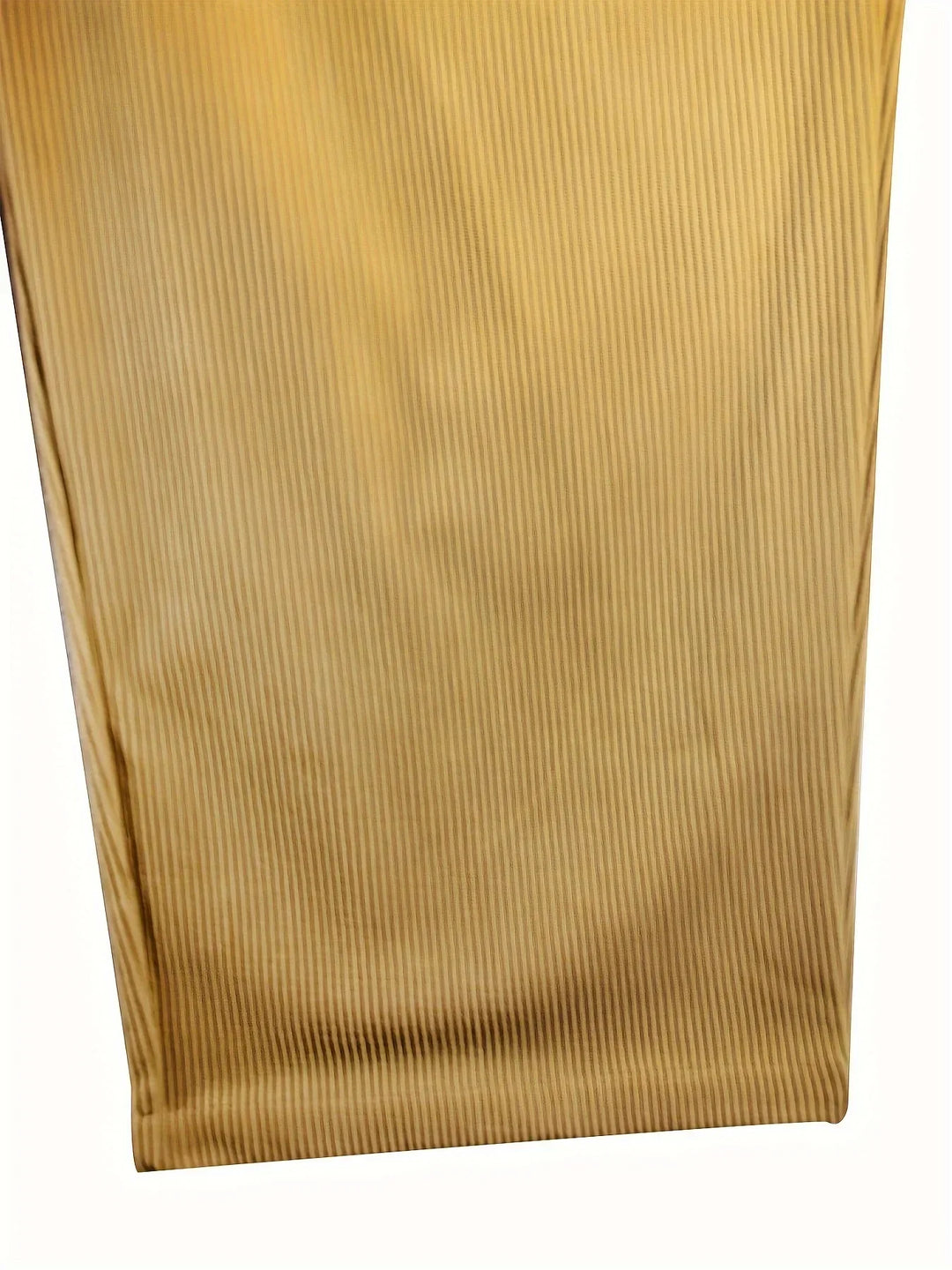 Ladies' corduroy trousers with a high waist and straight cut – Elvira