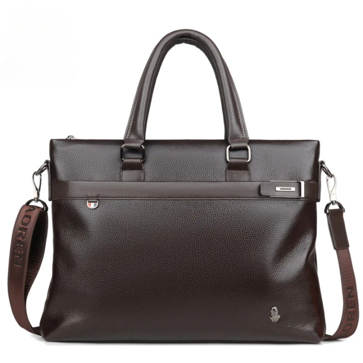 Soft PU Leather Business Laptop Shoulder Bag