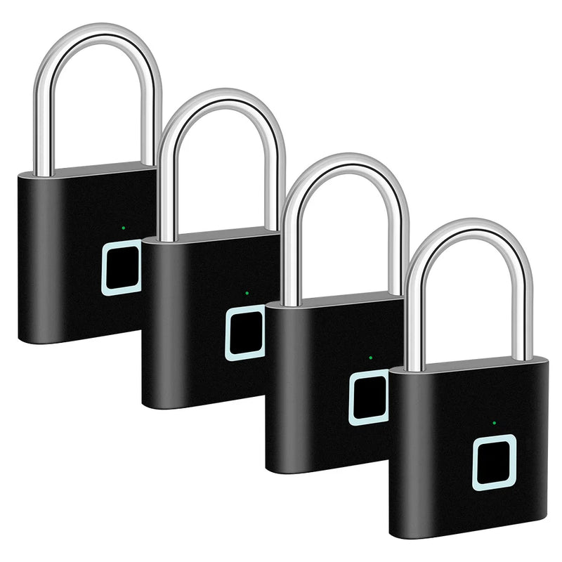 Smart Fingerprint Padlock with USB Charging & Waterproof Design – Titan