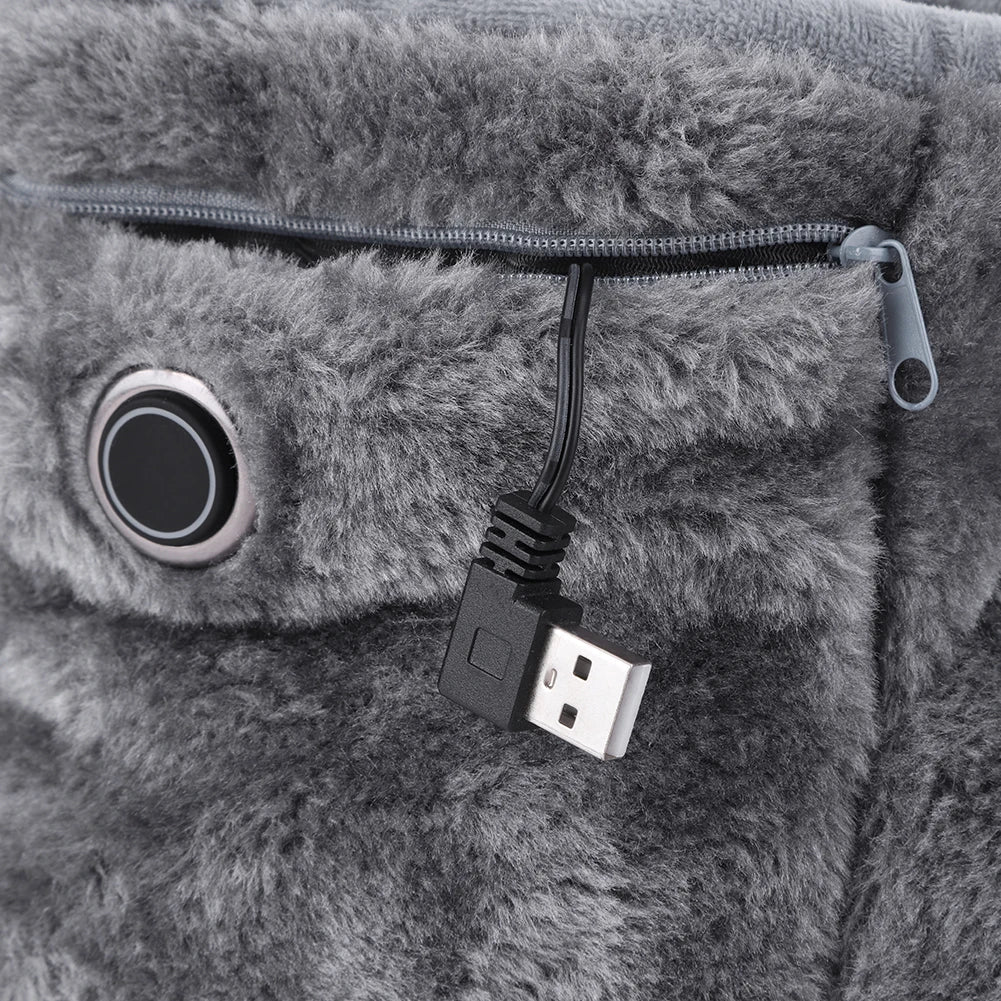 Electric USB Slippers with Plush Lining – WarmFeet
