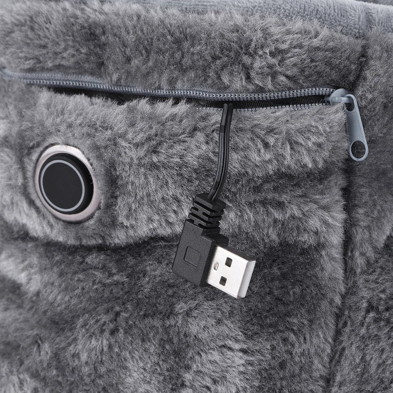 Electric USB Slippers with Plush Lining – WarmFeet