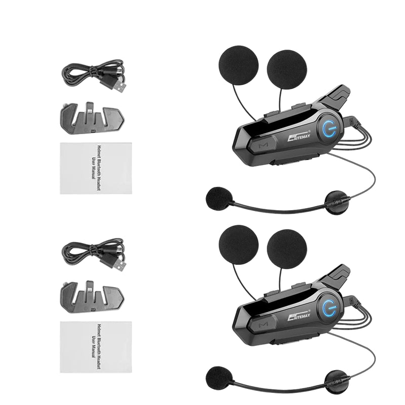 Bluetooth Motorcycle Helmet Intercom Headset with 1000m Range & IPX6 Waterproof – RoadComm