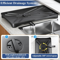 Dish Drying Rack with Drainboard & Large Cutlery Holder – Nova