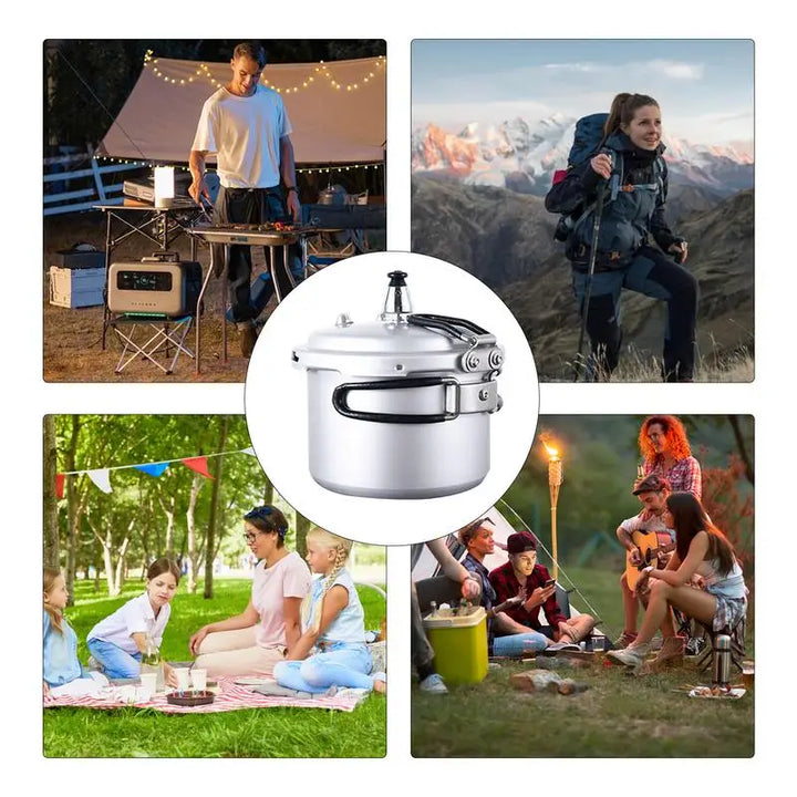 Camping Pressure Cooker Aluminium Alloy Portable Outdoor Cookware – TrailMate