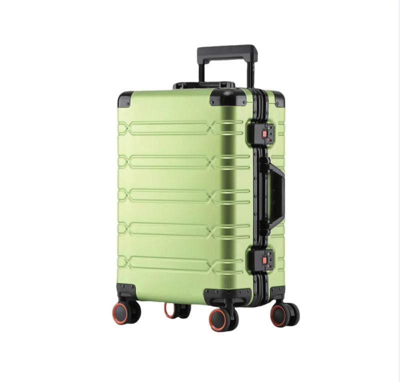Large Capacity Aluminium Luggage Set with Carry-On & Check-In Options