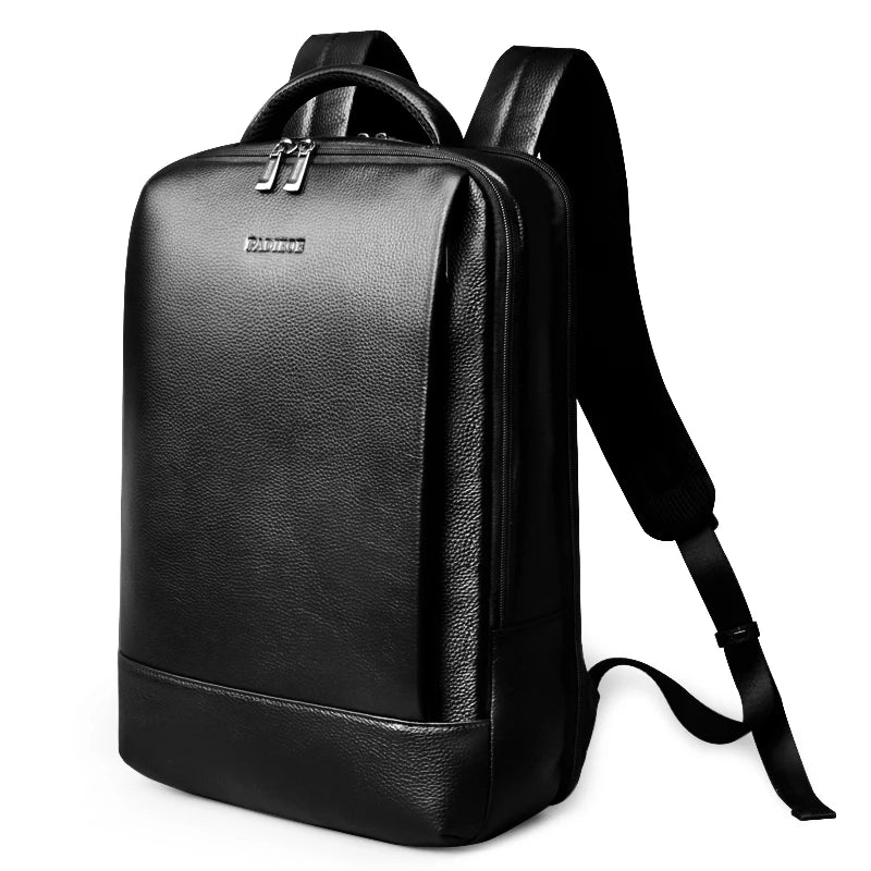 Full-Grain Leather Backpack with 17 Inch Laptop Compartment
