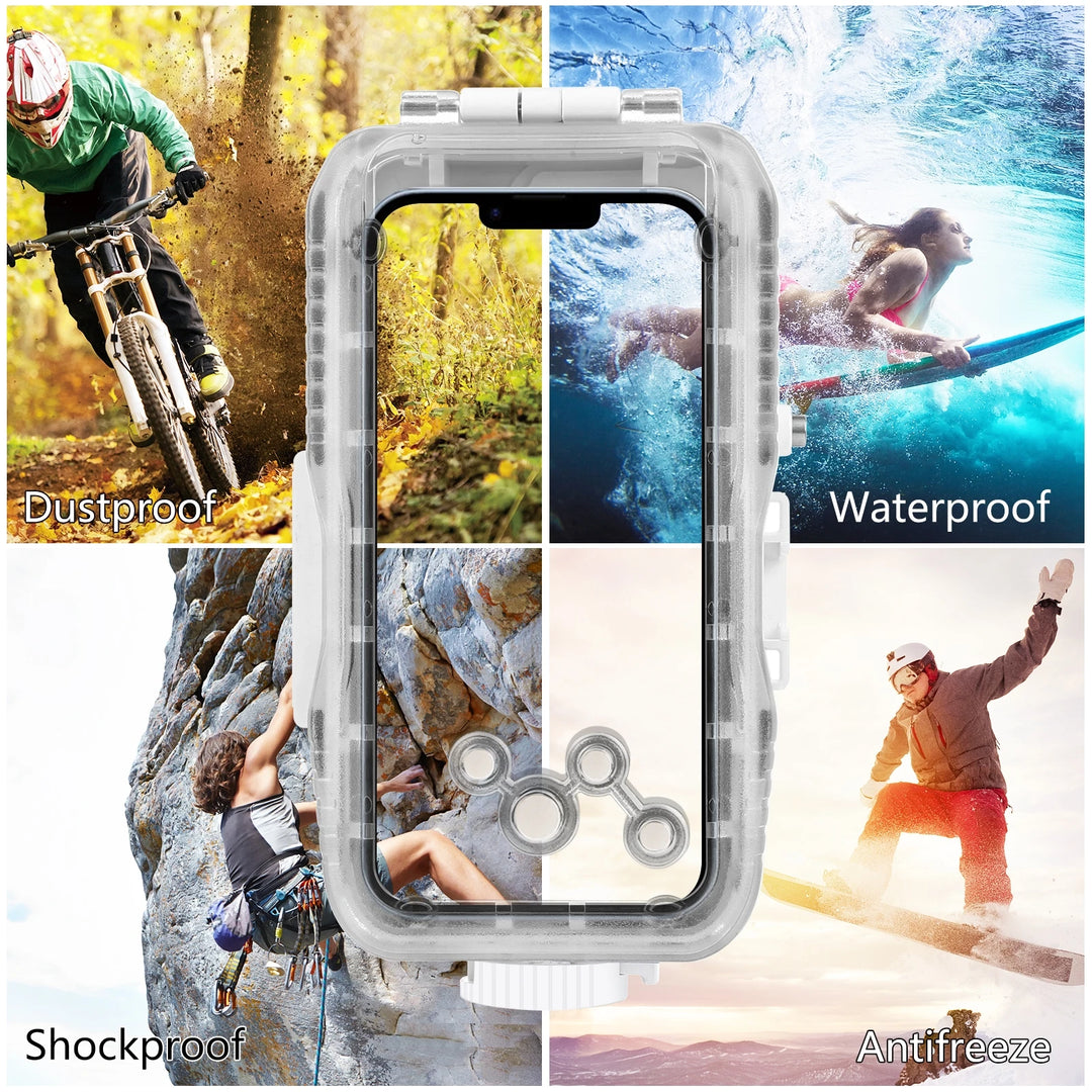 Waterproof Diving Case for iPhone with 40m Depth Protection & Touch Control – AquaShield