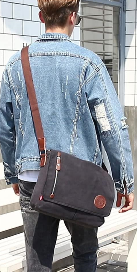 Durable Canvas Messenger Shoulder Satchel Bag – Corven