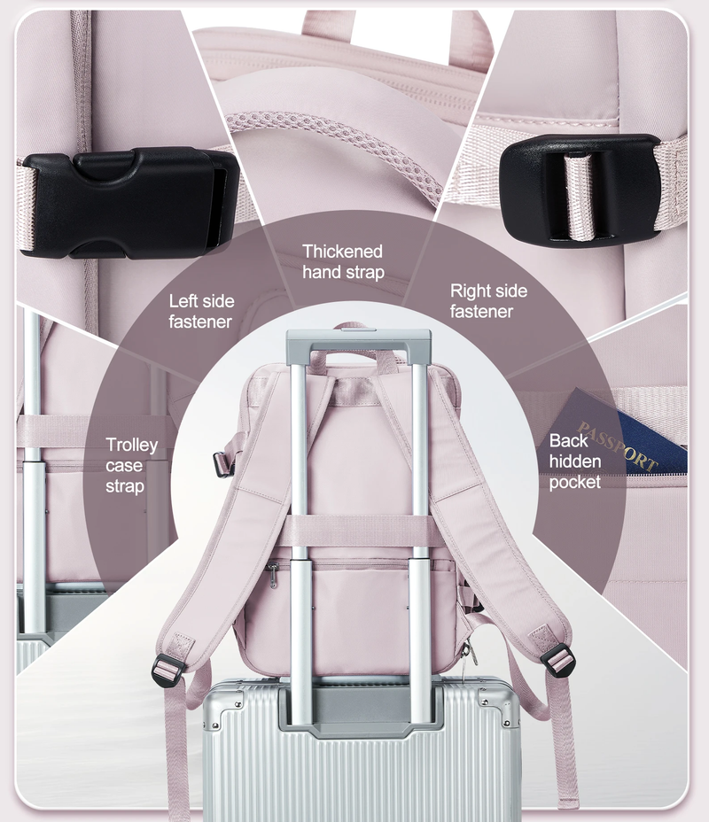Cabin-Approved Organiser Backpack with 14 Inch Laptop Compartment