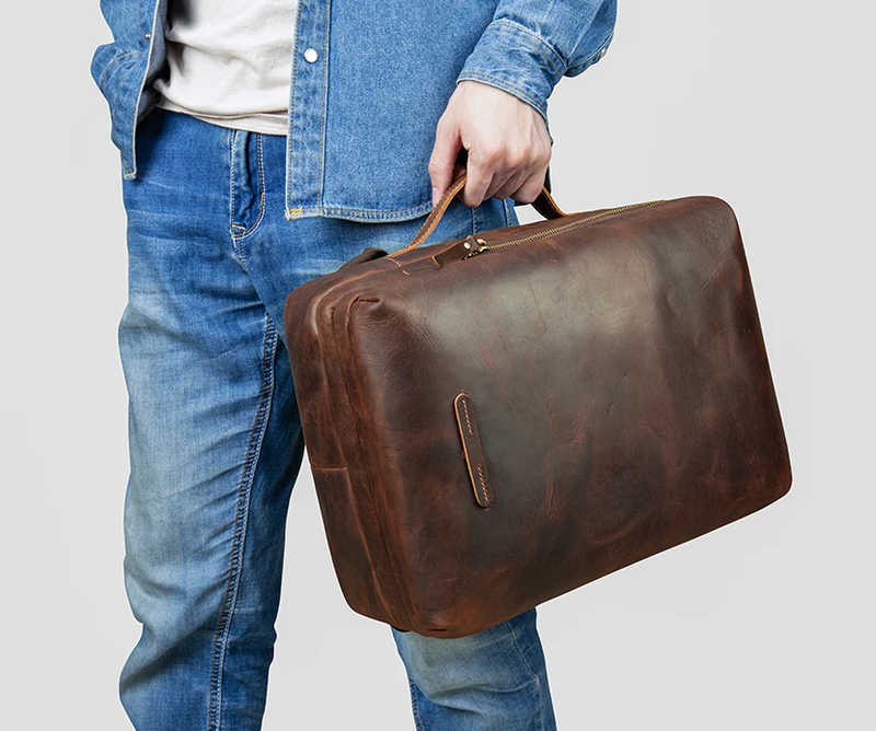 Leather Anti-Theft Laptop & Business Backpack for Men