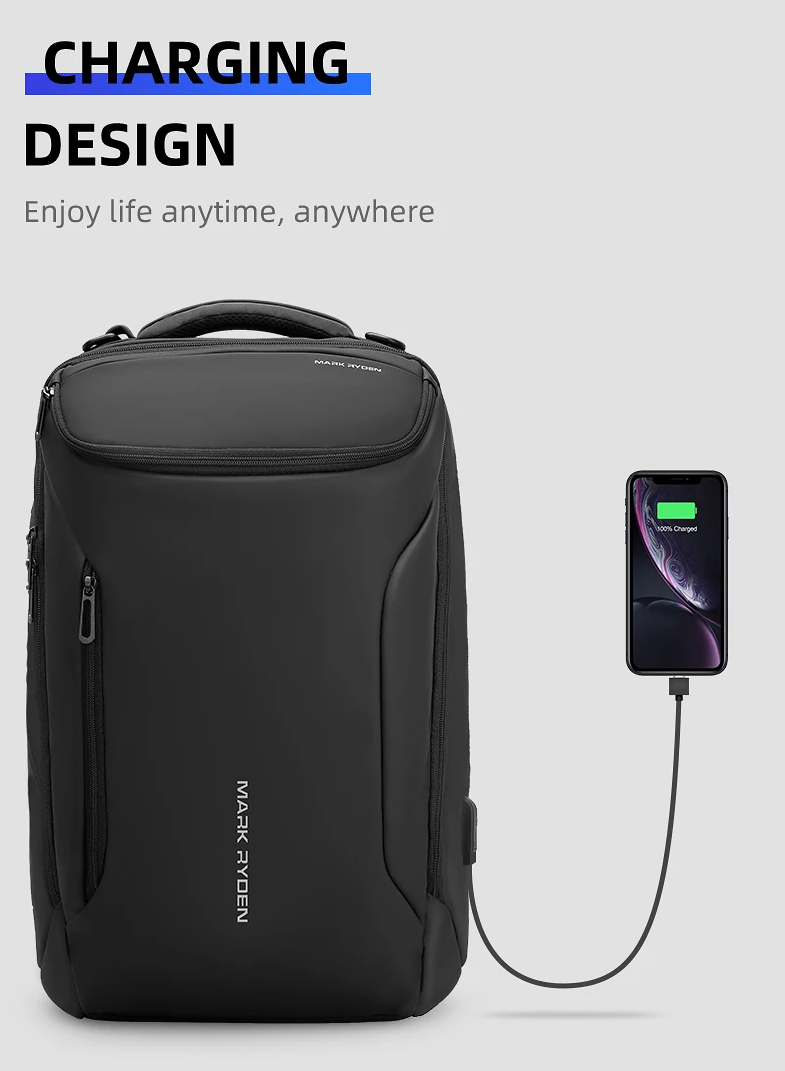 Large Waterproof Laptop & Business Travel Backpack