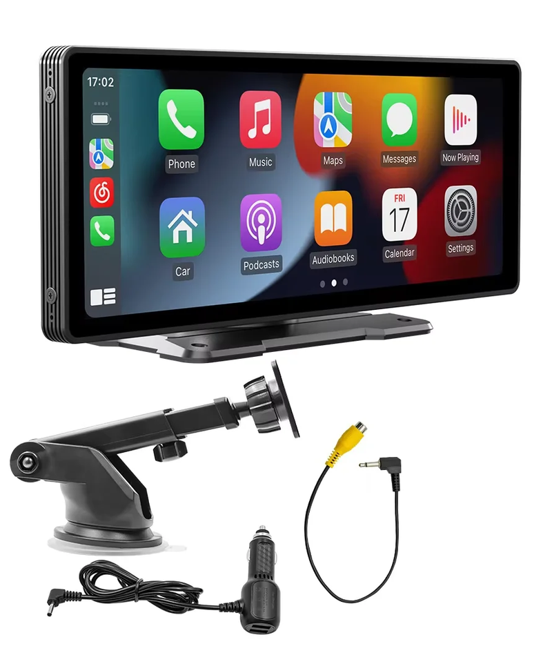 Universal 10.26-Inch (26.06cm) Car Multimedia Player with Wireless CarPlay and Android Auto