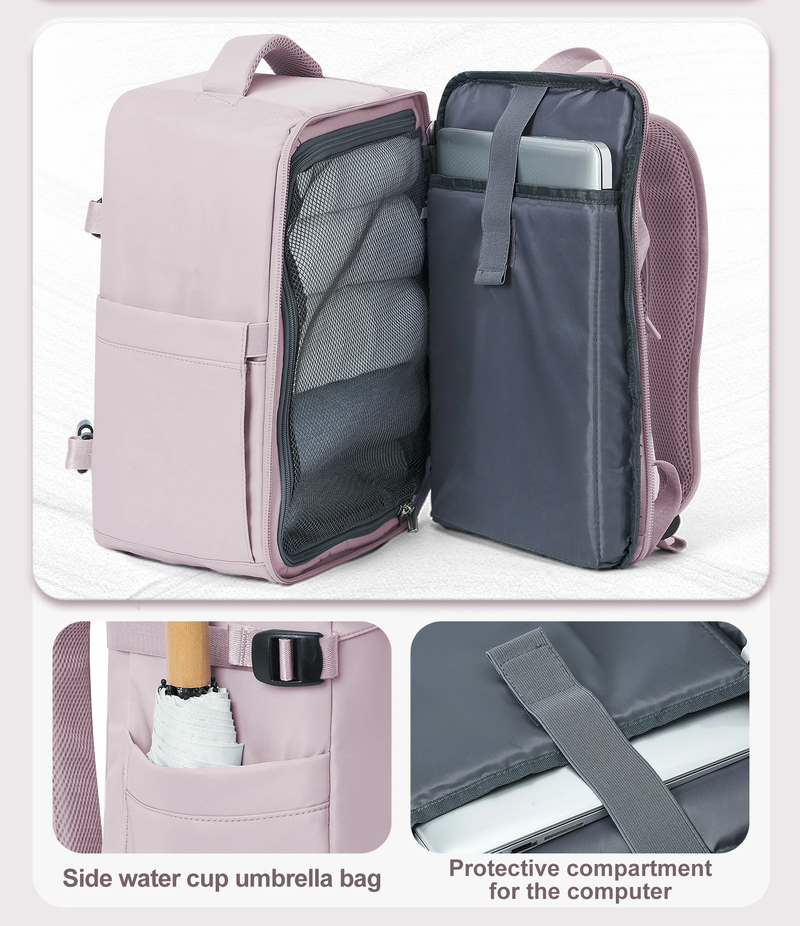 Cabin-Approved Organiser Backpack with 14 Inch Laptop Compartment