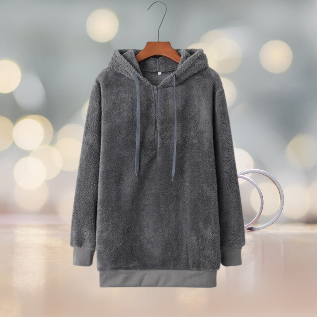 Soft ladies' hoodie jacket for autumn – Amalia