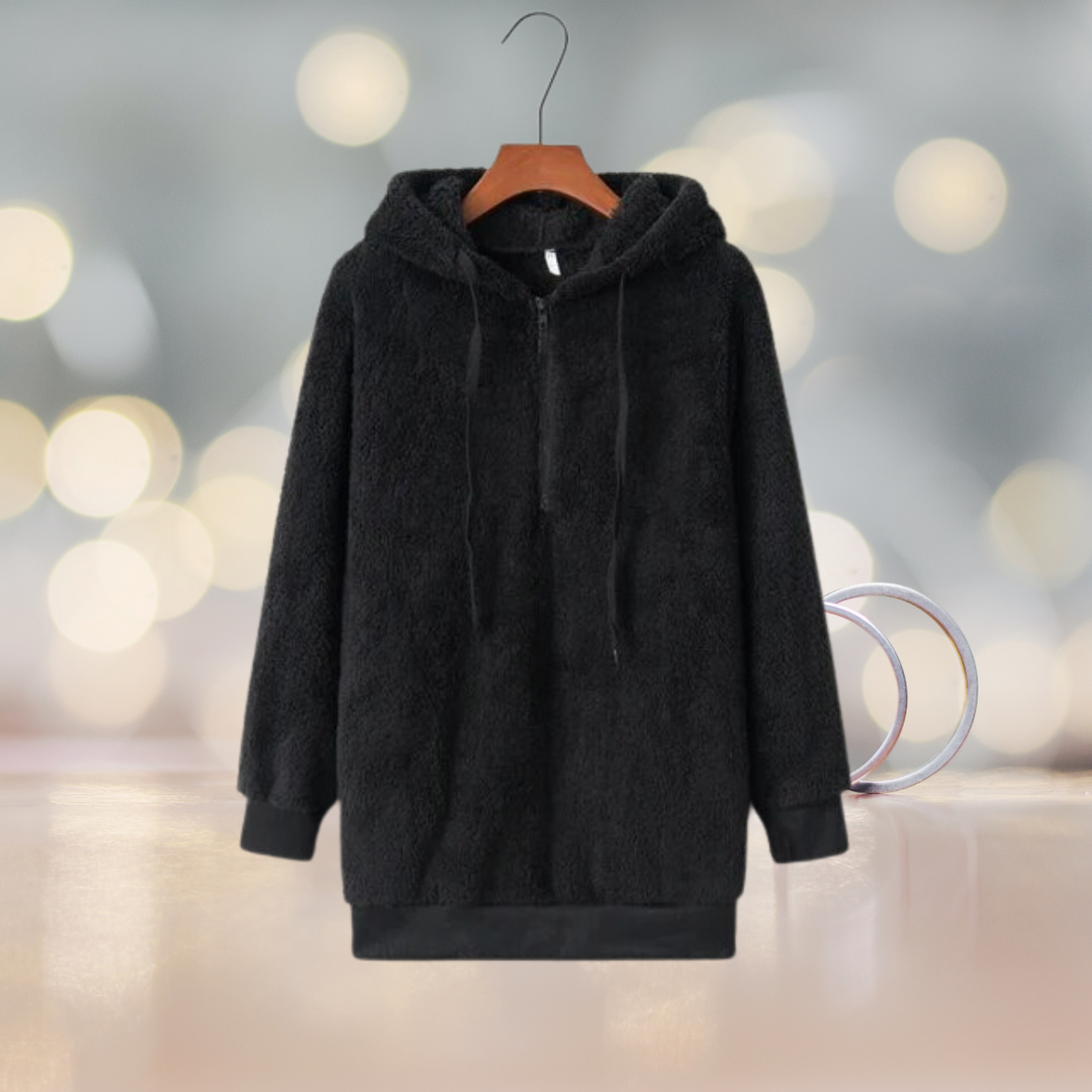 Soft ladies' hoodie jacket for autumn – Amalia