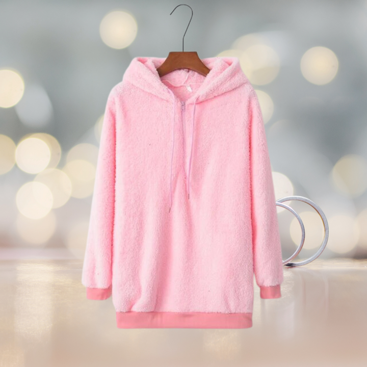 Soft ladies' hoodie jacket for autumn – Amalia