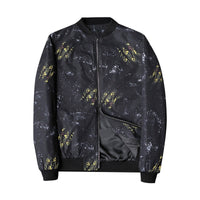 Abstract Printed Men's Bomber Jacket - Enzo-Black Gold-S-State of Style