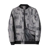 Abstract Printed Men's Bomber Jacket - Enzo-Gray-S-State of Style
