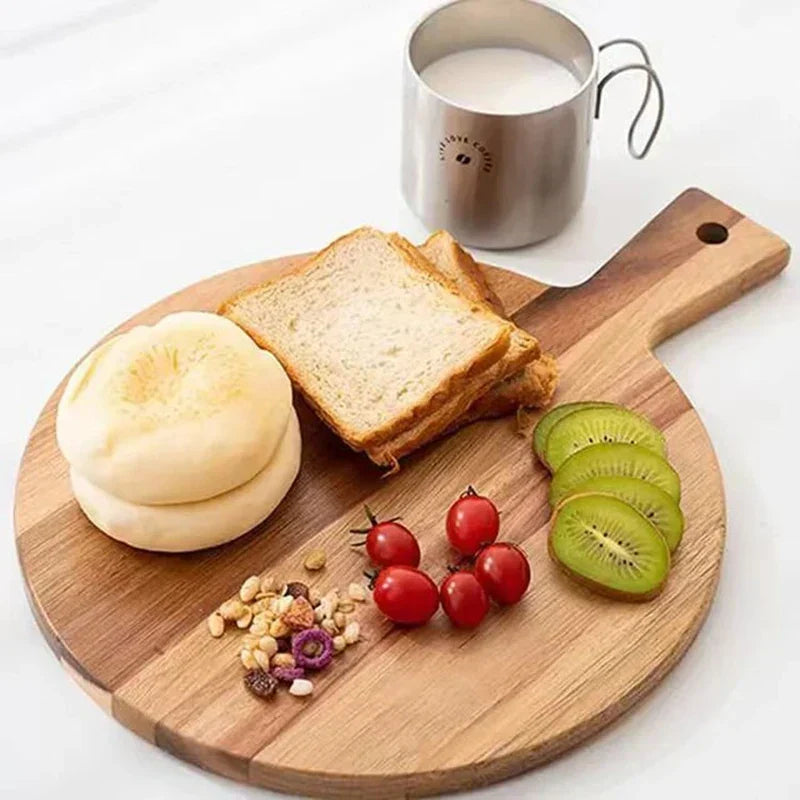 Acacia Wood Pizza Peel & Serving Board – WoodStyle-State of Style