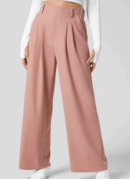 Ace - Comfortable Casual Pants-Pink-S-36-State of Style