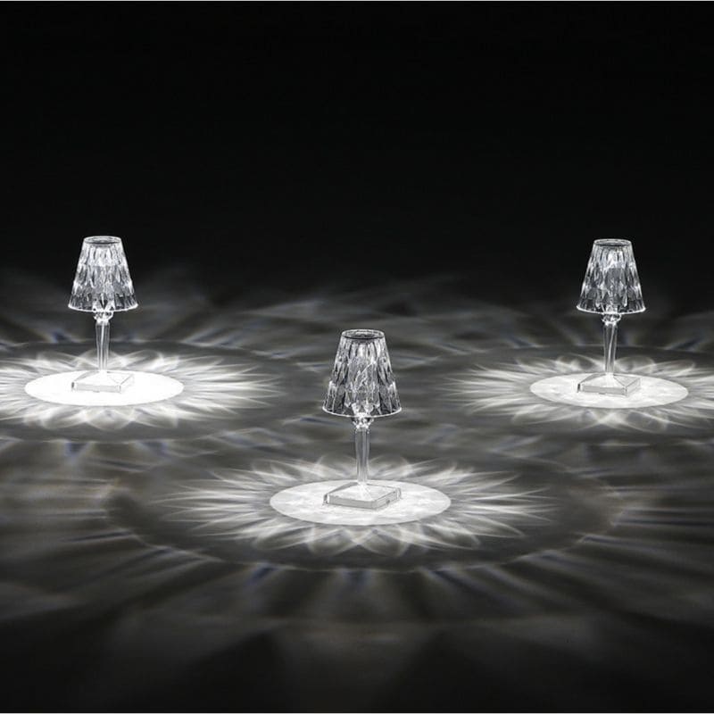 Acrylic Crystal Table Lamp - LuxeGlow-State of Style
