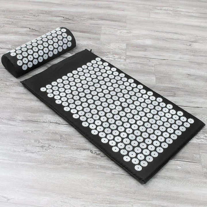 Acupressure Yoga Mat & Pillow Set – RelaxMat-Black-State of Style