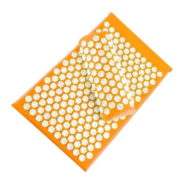 Acupressure Yoga Mat & Pillow Set – RelaxMat-Orange-State of Style