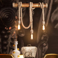 Adjustable Bamboo Pendant Lamp with Industrial Rope Design - EcoChic-3-B-State of Style