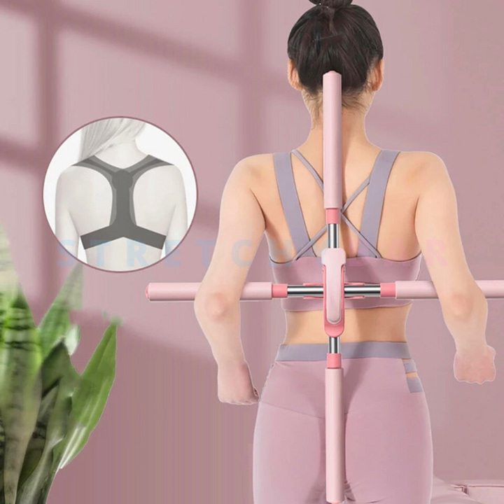 Adjustable Bar for Neck & Back Relief – FlexRelief Bar-Pink-State of Style