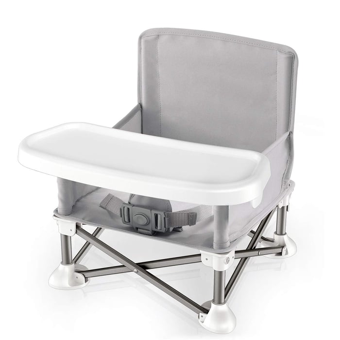 Adjustable Booster Seat – SnackSeat-Gray-State of Style
