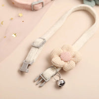 Adjustable Cat Collar with Flower - FlowerCharm-Pink-State of Style