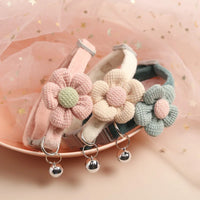 Adjustable Cat Collar with Flower - FlowerCharm-Pink-State of Style