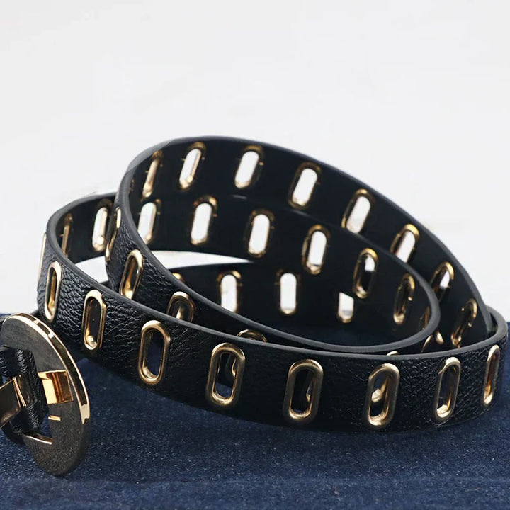 Adjustable Grunge-Punk Belt-Brown-100-State of Style